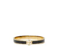 Tory Burch - Bracelet jonc émaillé Kira - Femme - Accessoires - Noir - Taille: S