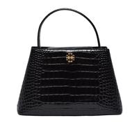 Tory Burch - Britten Embossed Satchel - Femme - Sacs - Noir - Taille: ONE Size