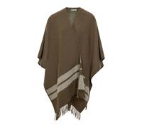Tory Burch - Cape Rayée - Femme - Vestes - Brun - Taille: ONE Size