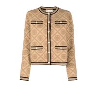 Tory Burch - Cardigan Camel - Femme - Pulls - Brun - Taille: 42 FR