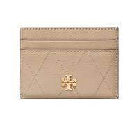 Tory Burch - Charlie Quilted Card Case - Femme - Accessoires - Beige - Taille: ONE Size