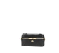 Tory Burch - Charlie Quilted East-West Vanity Case - Femme - Sacs - Noir - Taille: ONE Size