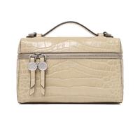 Tory Burch - Charlie Vanity Case effet croco East-West - Femme - Sacs - Vert - Taille: ONE Size