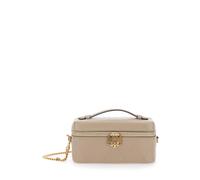 Tory Burch - Charlie Vanity Case - Femme - Sacs - Gris - Taille: ONE Size