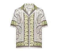 Tory Burch - Chemise Imprimée en Soie - Femme - Blouses et Chemises - Beige - Taille: 38 FR