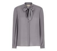 Tory Burch - Chemisier à en Georgette - Femme - Blouses et Chemises - Gris - Taille: 36 FR