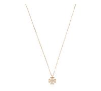 Tory Burch - Collier avec Pendentif Logo - Femme - Accessoires - Jaune - Taille: ONE Size