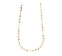 Tory Burch - Collier en laiton avec logo - Femme - Accessoires - Jaune - Taille: ONE Size