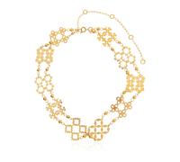 Tory Burch - Collier ras du cou Oublie-moi - Femme - Accessoires - Jaune - Taille: ONE Size
