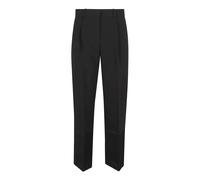 Tory Burch - Cropped Crepe Pant - Femme - Pantalons - Noir - Taille: 42 FR