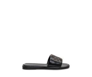 Tory Burch - Double T Sport Slide - Femme - Chaussures - Noir - Taille: 37 1/2 EU