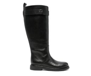 Tory Burch - Double T Utility Bottes - Femme - Chaussures - Noir - Taille: 36 1/2 EU
