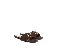 Tory Burch - Eleanor Slide - Femme - Chaussures - Brun - Taille: 38 1/2 EU