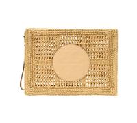Tory Burch - Ella Crochet Pouch - Femme - Sacs - Beige - Taille: ONE Size