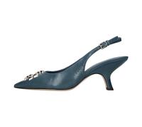 Tory Burch - Escarpin slingback en cuir - Femme - Chaussures - Bleu - Taille: 39 EU