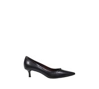 Tory Burch - Escarpins à Petit Talon et Double Boucle T - Femme - Chaussures - Noir - Taille: 38 EU
