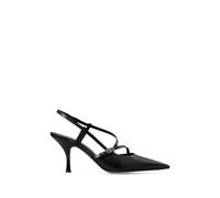Tory Burch - Escarpin à boucle Double T 75mm - Femme - Chaussures - Noir - Taille: 38 1/2 EU