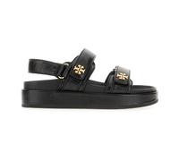 Tory Burch, Femme, Chaussures, Noir, Taille: 38 1/2 EU Sandales Élégantes pour l'Été