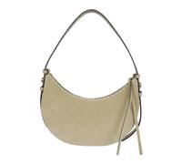 Tory Burch, Femme, Sacs, Beige, Taille: ONE Size Romy Suede Pick Stitch Half Moon Bag