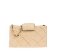Tory Burch - Fleming Mini Chain Wallet - Femme - Accessoires - Beige - Taille: ONE Size