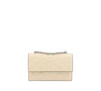 Tory Burch - Fleming Mini Sac Bandoulière en Cuir - Femme - Sacs - Beige - Taille: ONE Size