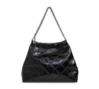 Tory Burch - Fleming Soft Distressed Hobo Bag - Femme - Sacs - Noir - Taille: ONE Size
