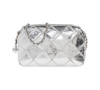 Tory Burch - Fleming Soft Metallic Crossbody Bag - Femme - Sacs - Gris - Taille: ONE Size