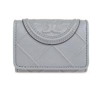 Tory Burch - Fleming Soft Wallet - Femme - Accessoires - Gris - Taille: ONE Size