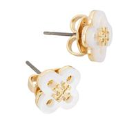 Tory Burch - ForgetMe Earrings - Femme - Accessoires - Blanc - Taille: ONE Size