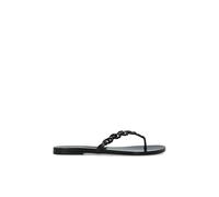 Tory Burch - Gemini Link Jelly Slides - Femme - Chaussures - Noir - Taille: 38 EU