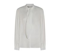Tory Burch - Georgette Bow Blouse - Femme - Blouses et Chemises - Beige - Taille: 38 FR