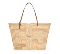 Tory Burch - Ella Structured Straw Large Tote - Femme - Sacs - Beige - Taille: ONE Size