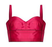 Tory Burch - Haut court à bretelles spaghetti - Femme - Tops - Rose - Taille: 36 FR