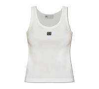 Tory Burch - Haut sans manches côtelé - Femme - Tops - Blanc - Taille: 40 FR
