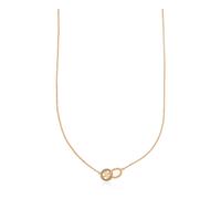 Tory Burch - Icon Pavé Interlocking Pendant Necklace - Femme - Accessoires - Jaune - Taille: ONE Size