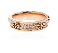 Tory Burch - Icon Pavé Ring - Femme - Accessoires - Jaune - Taille: 47 MM