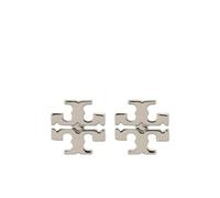 Tory Burch - Icon Stud Earrings - Femme - Accessoires - Gris - Taille: ONE Size