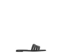 Tory Burch - Ines Cage Slide - Femme - Chaussures - Noir - Taille: 36 1/2 EU