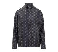 Tory Burch - Jacquard Viscose and Silk Blouse - Femme - Blouses et Chemises - Bleu - Taille: 40 FR