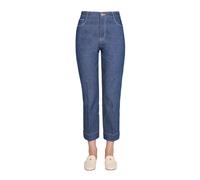 Tory Burch - Jean Évasé Court - Femme - Jeans - Bleu - Taille: W28