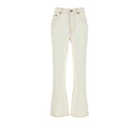 Tory Burch - Jean Évasé en Denim - Femme - Jeans - Blanc - Taille: W24