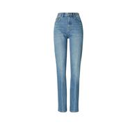 Tory Burch - Jean Slim Droit Taille Moyenne - Femme - Jeans - Bleu - Taille: W25
