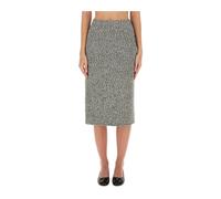 Tory Burch - Jupe Crayon en Tweed - Femme - Jupes - Noir - Taille: 40 FR
