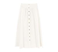 Tory Burch - Jupe évasée blanche à taille élastique - Femme - Jupes - Blanc - Taille: 36 FR