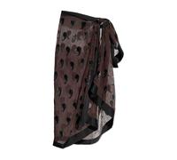 Tory Burch - Jupe Portefeuille à Nouer - Femme - Maillots de bain - Brun - Taille: 38 FR