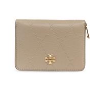 Tory Burch - Kira Card Case - Femme - Accessoires - Beige - Taille: ONE Size