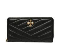 Tory Burch - Kira Chevron Zip Continental Wallet - Femme - Accessoires - Noir - Taille: ONE Size