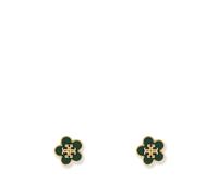 Tory Burch - Kira Earrings - Femme - Accessoires - Vert - Taille: ONE Size