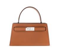 Tory Burch – Sac à main Lee Radziwill Mini grainé à poignée – Brun – ONE Size – Femme