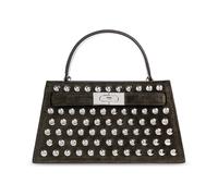 Tory Burch - Lee Radziwill Mini Handbag - Femme - Sacs - Gris - Taille: ONE Size